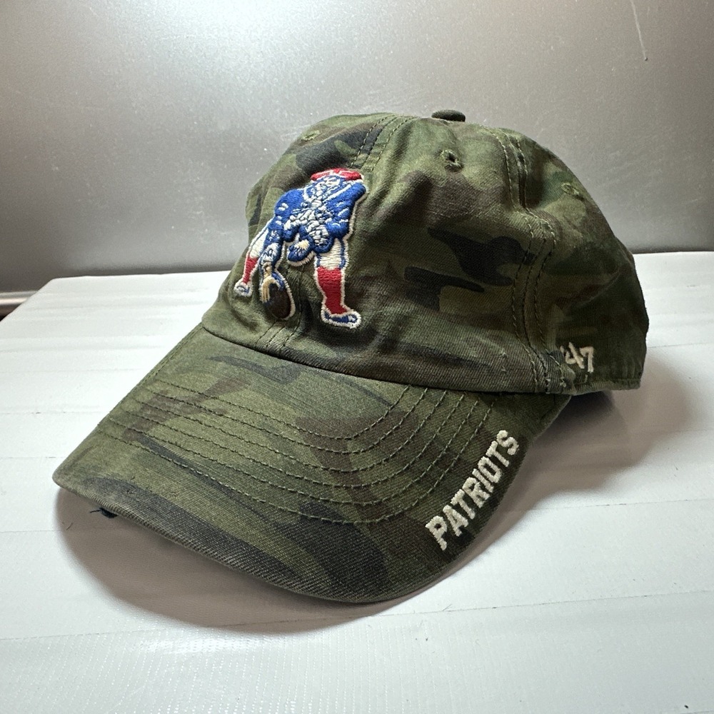 '47 Brand Unisex New England Patriots NFL Hat Cap Alternate Logo Camo Adjustable